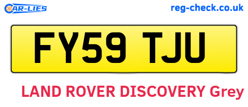 FY59TJU are the vehicle registration plates.