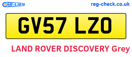 GV57LZO are the vehicle registration plates.