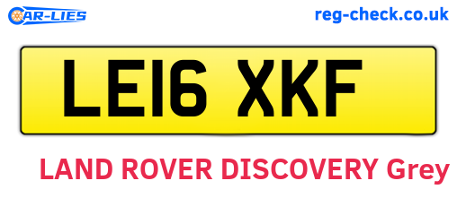 LE16XKF are the vehicle registration plates.