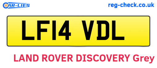 LF14VDL are the vehicle registration plates.