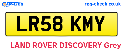 LR58KMY are the vehicle registration plates.