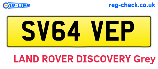 SV64VEP are the vehicle registration plates.