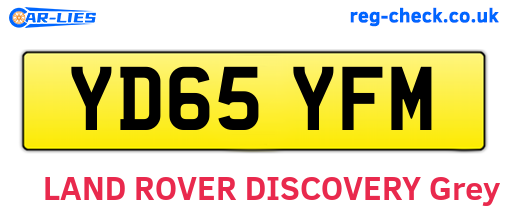 YD65YFM are the vehicle registration plates.