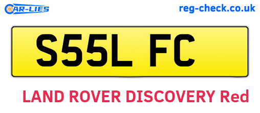 S55LFC are the vehicle registration plates.