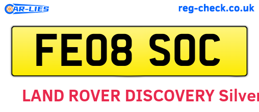 FE08SOC are the vehicle registration plates.