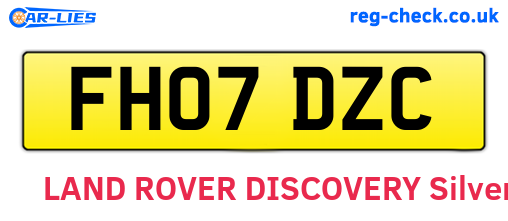 FH07DZC are the vehicle registration plates.