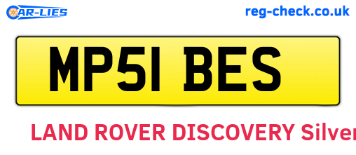 MP51BES are the vehicle registration plates.