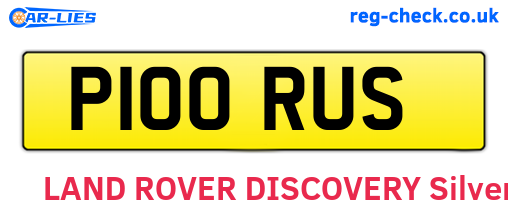 P100RUS are the vehicle registration plates.