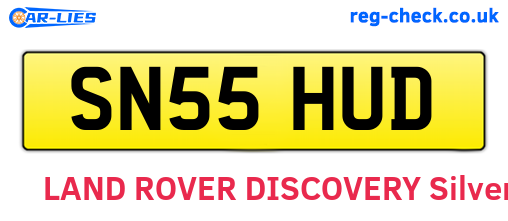 SN55HUD are the vehicle registration plates.