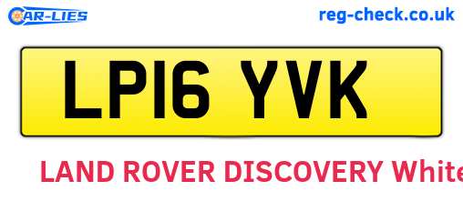 LP16YVK are the vehicle registration plates.