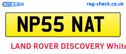 NP55NAT are the vehicle registration plates.