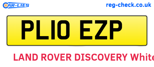 PL10EZP are the vehicle registration plates.