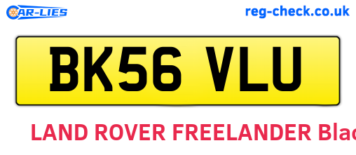 BK56VLU are the vehicle registration plates.