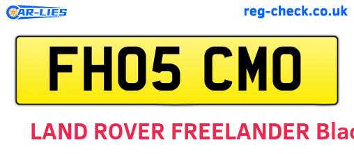 FH05CMO are the vehicle registration plates.
