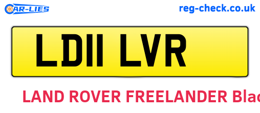 LD11LVR are the vehicle registration plates.