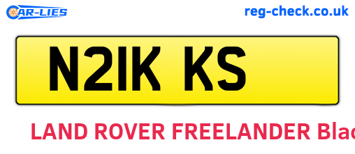 N21KKS are the vehicle registration plates.