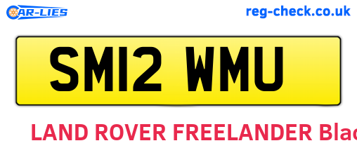 SM12WMU are the vehicle registration plates.
