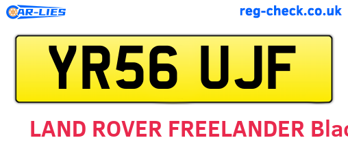 YR56UJF are the vehicle registration plates.