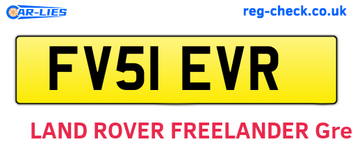 FV51EVR are the vehicle registration plates.