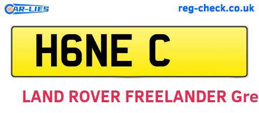 H6NEC are the vehicle registration plates.