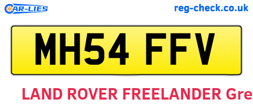 MH54FFV are the vehicle registration plates.