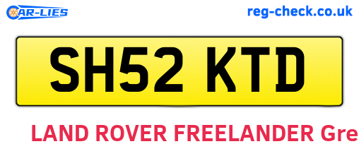 SH52KTD are the vehicle registration plates.
