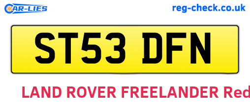 ST53DFN are the vehicle registration plates.