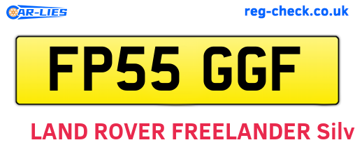 FP55GGF are the vehicle registration plates.