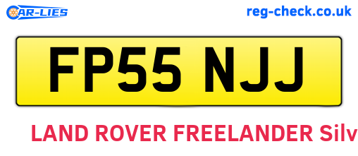 FP55NJJ are the vehicle registration plates.