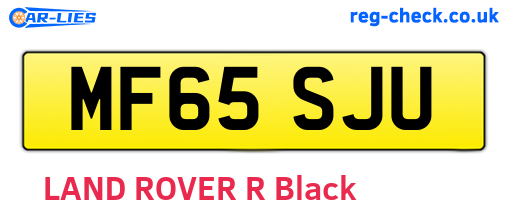 MF65SJU are the vehicle registration plates.