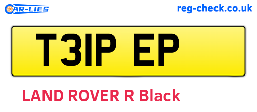 T31PEP are the vehicle registration plates.