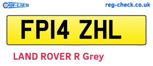 FP14ZHL are the vehicle registration plates.
