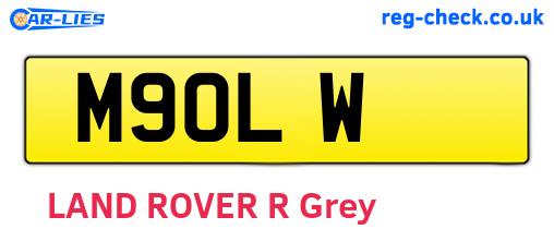 M9OLW are the vehicle registration plates.