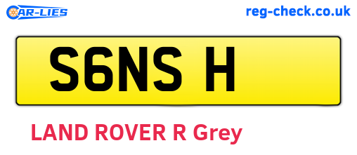 S6NSH are the vehicle registration plates.