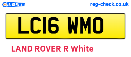 LC16WMO are the vehicle registration plates.