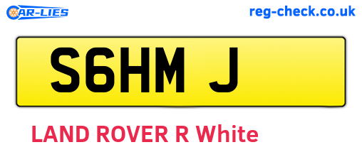S6HMJ are the vehicle registration plates.