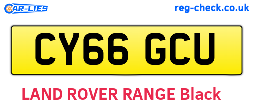 CY66GCU are the vehicle registration plates.