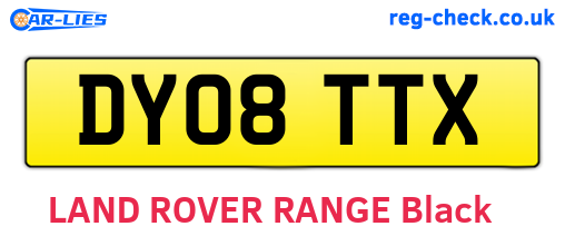 DY08TTX are the vehicle registration plates.