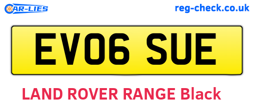 EV06SUE are the vehicle registration plates.