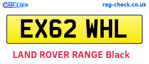 EX62WHL are the vehicle registration plates.
