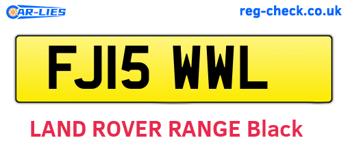 FJ15WWL are the vehicle registration plates.