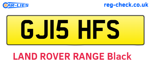 GJ15HFS are the vehicle registration plates.