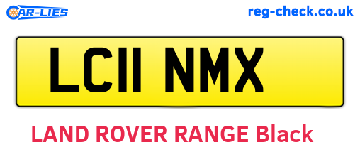 LC11NMX are the vehicle registration plates.