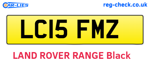 LC15FMZ are the vehicle registration plates.
