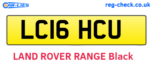 LC16HCU are the vehicle registration plates.
