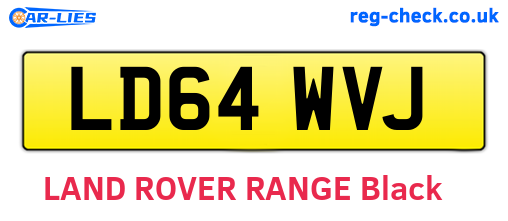 LD64WVJ are the vehicle registration plates.