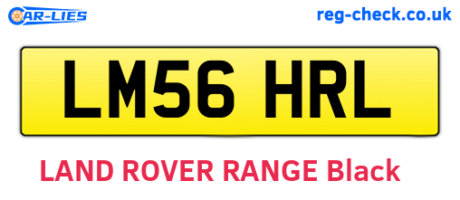 LM56HRL are the vehicle registration plates.