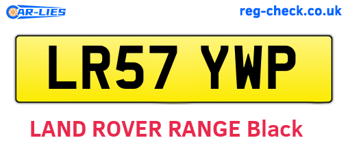 LR57YWP are the vehicle registration plates.