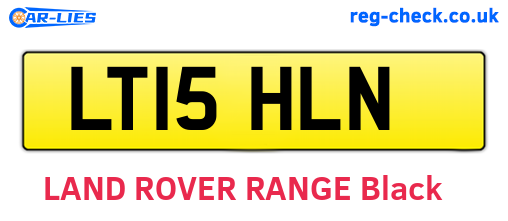 LT15HLN are the vehicle registration plates.