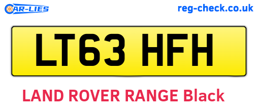LT63HFH are the vehicle registration plates.